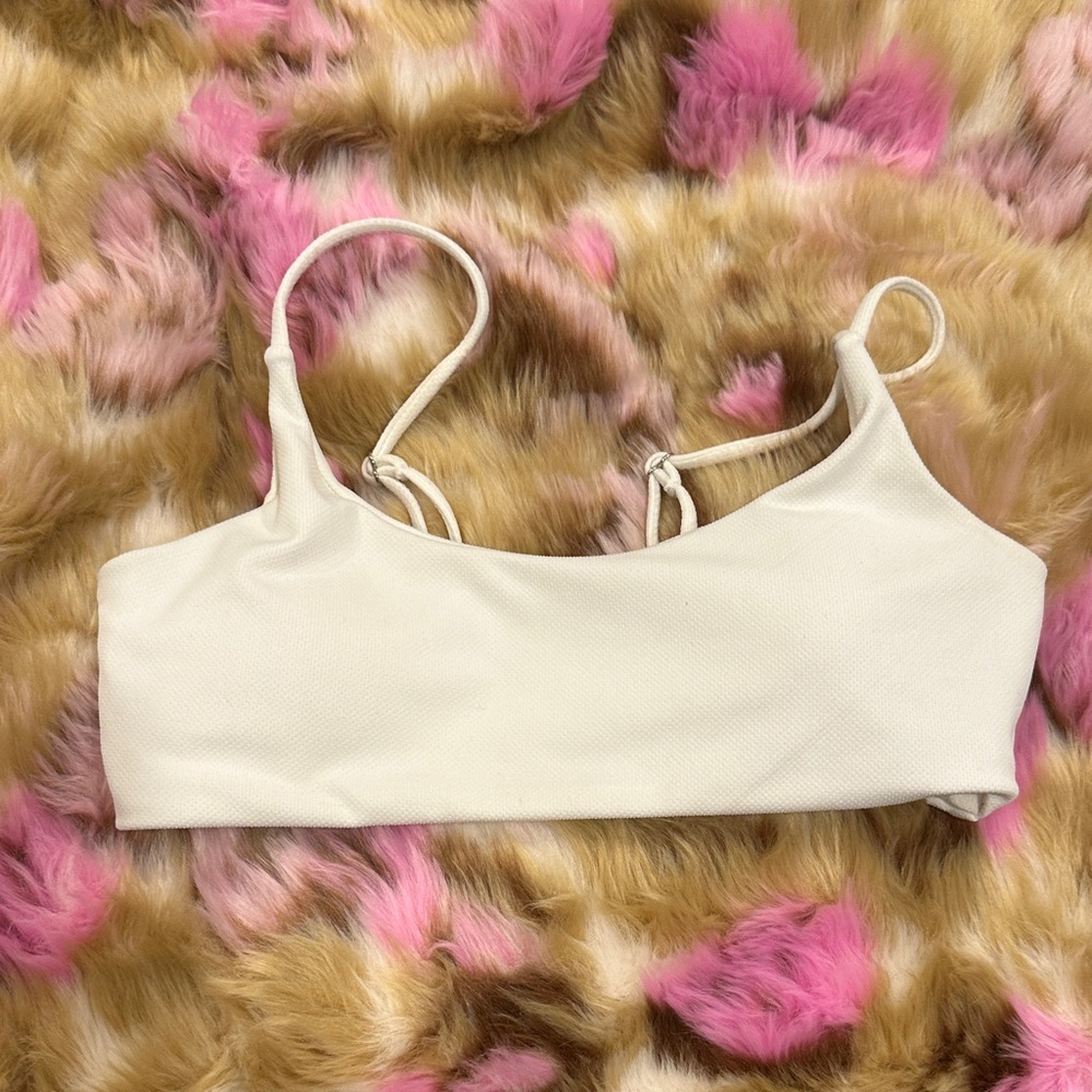 White bikini top